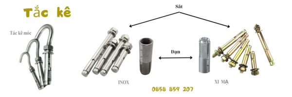 Các loại bulong nở