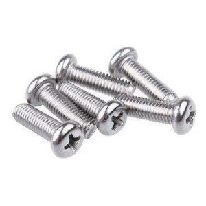 Ốc đầu tròn M4 inox 201